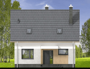 elewacja frontowa domu jednorodzinnego Bounty