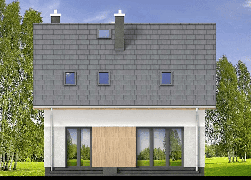 elewacja tylna domu jednorodzinnego Bounty