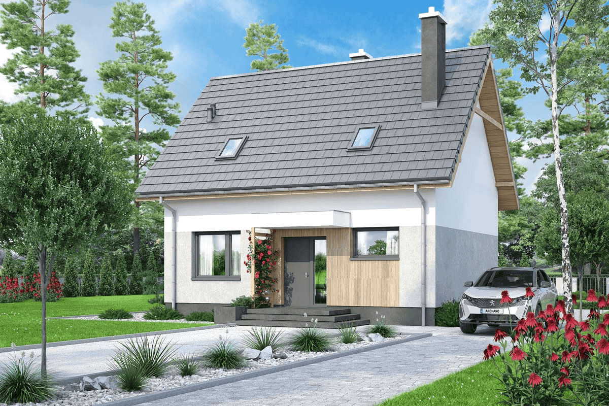 wizualizacja domu jednorodzinnego Bounty