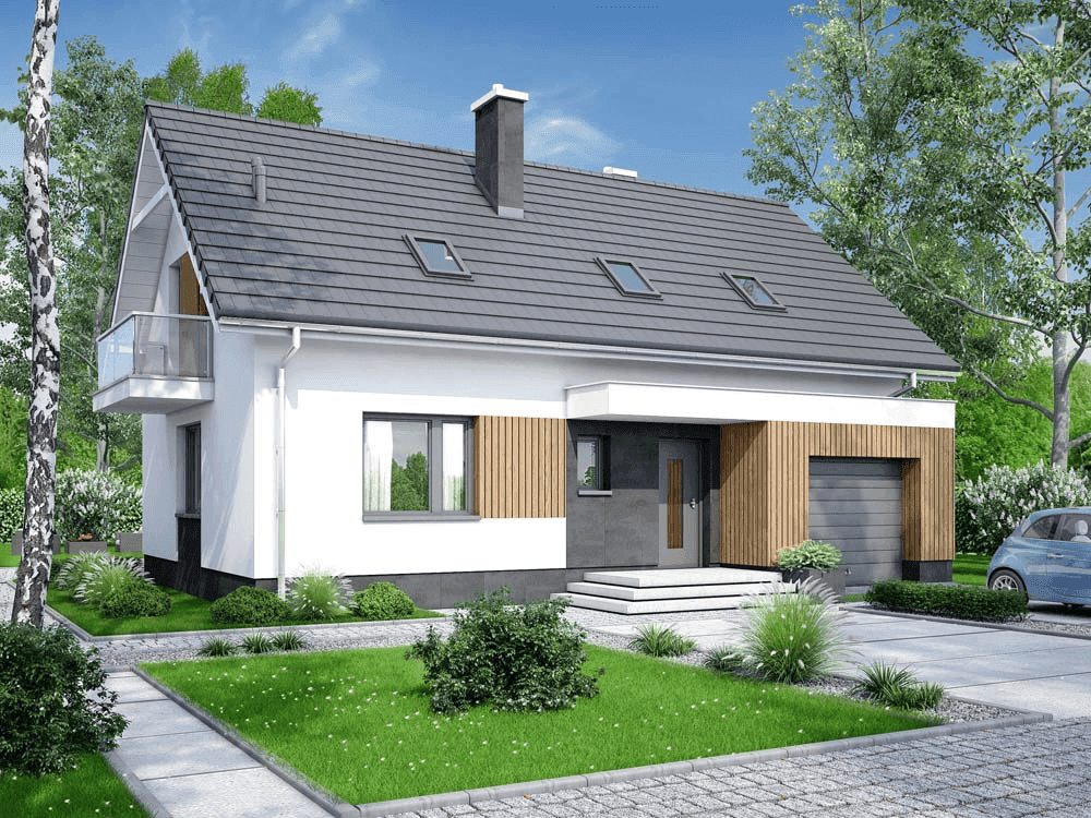 Wizualizacja domu jednorodzinnego Bueno 2