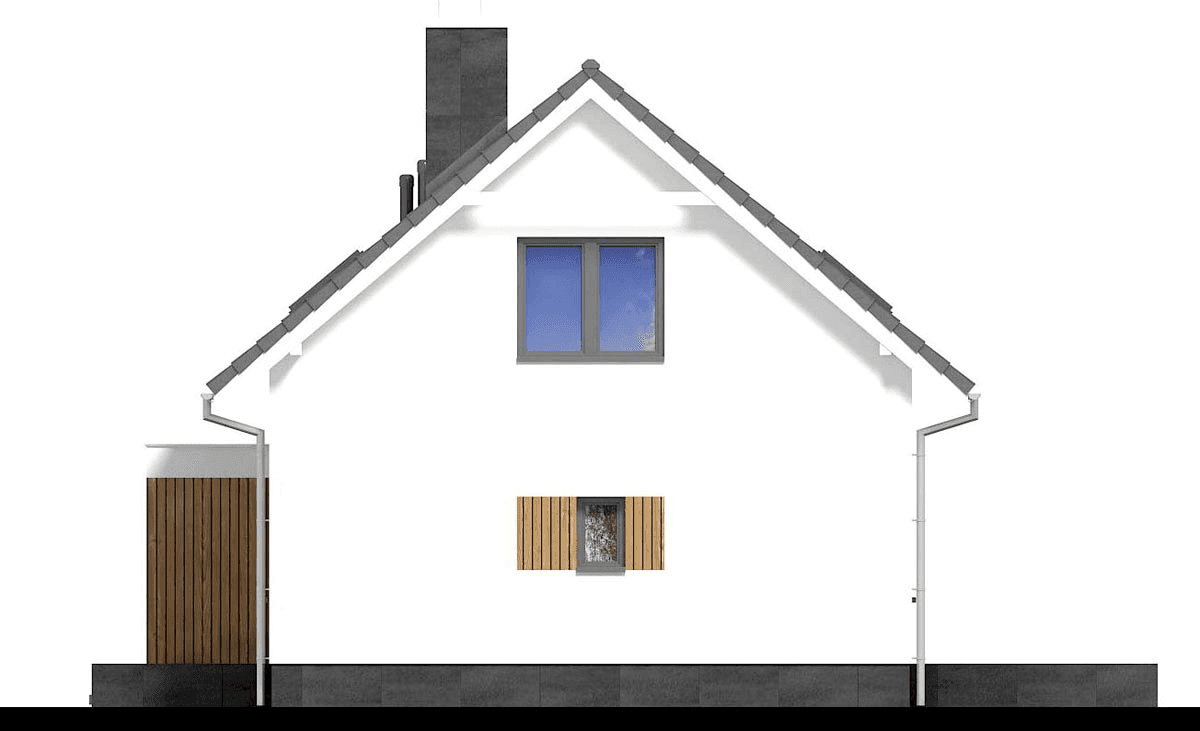 Przekrój domu jednorodzinnego Bueno