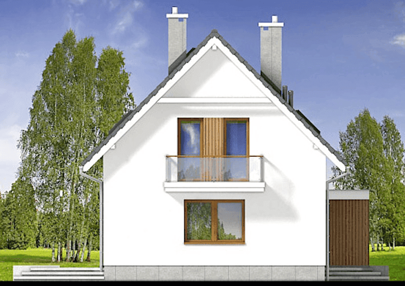 Elewacja lewa domu jednorodzinnego Bueno 3