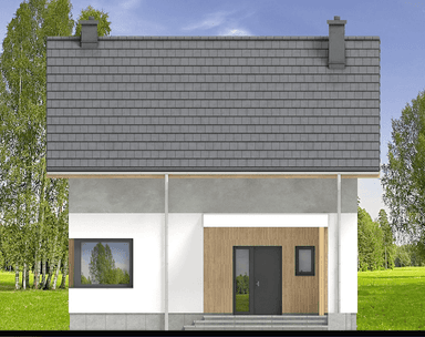 Elewacja frontowa domu jednorodzinnego Chili