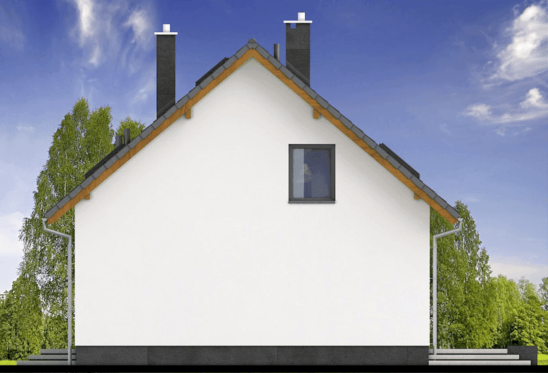 Elewacja lewa domu jednorodzinnego Comodo