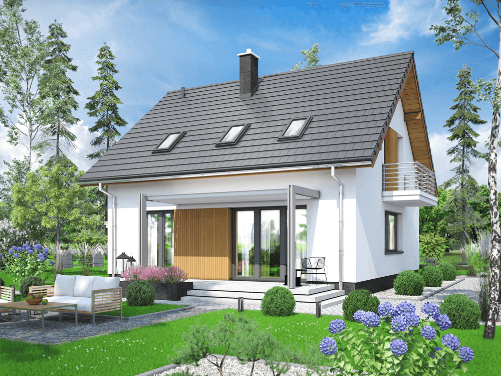 Wizualizacja domu jednorodzinnego Comodo