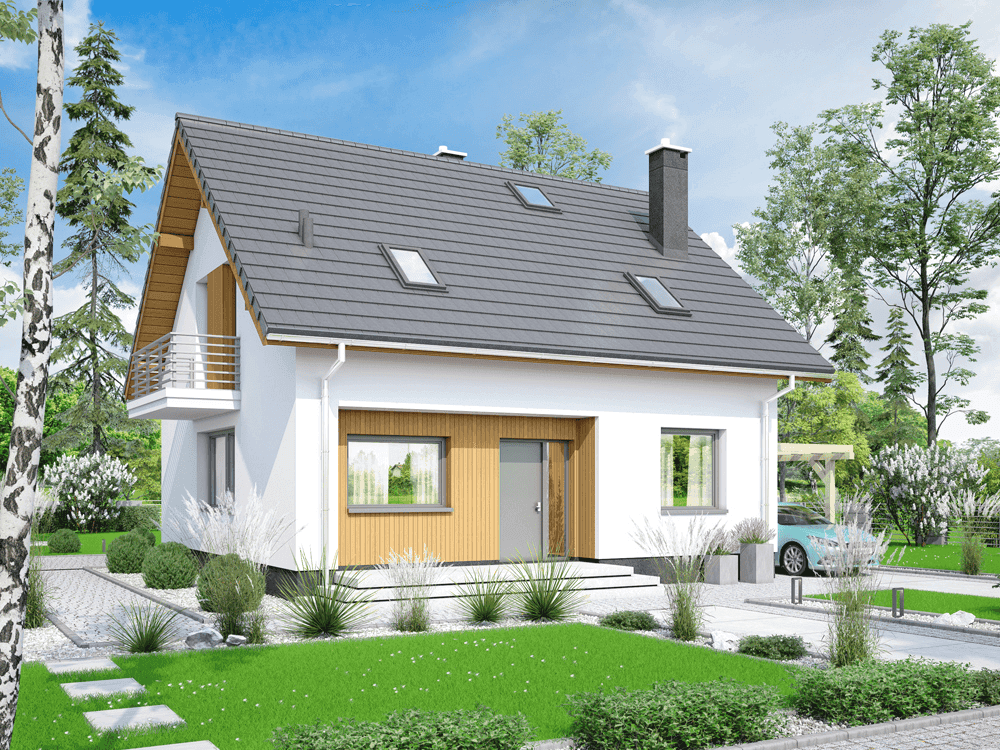 Wizualizacja domu jednorodzinnego Comodo