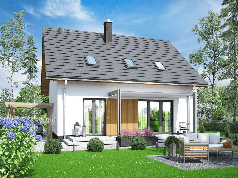 Wizualizacja domu jednorodzinnego Comodo