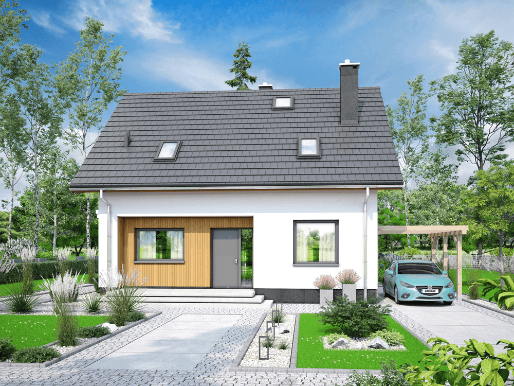 Wizualizacja domu jednorodzinnego Comodo