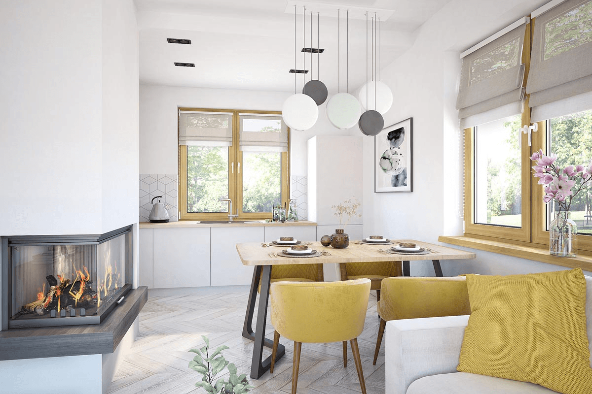 Wizualizacja domu jednorodzinnego Cynamon