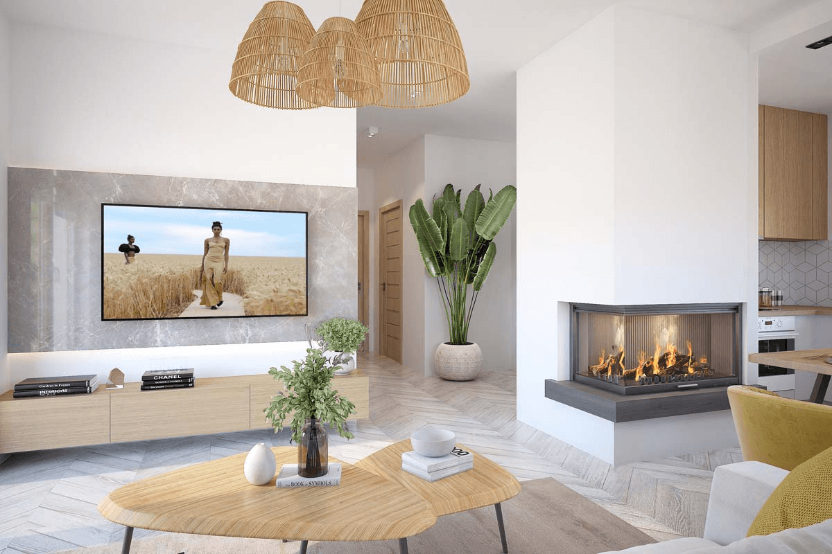 Wizualizacja domu jednorodzinnego Cynamon