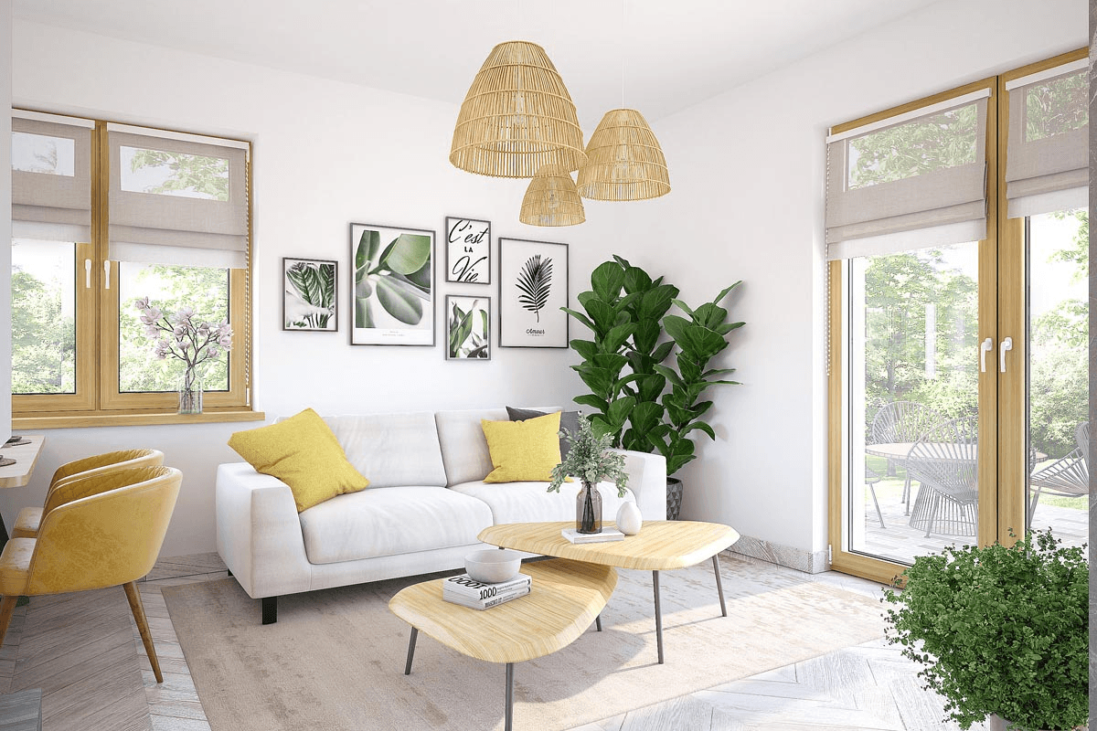 Wizualizacja domu jednorodzinnego Cynamon