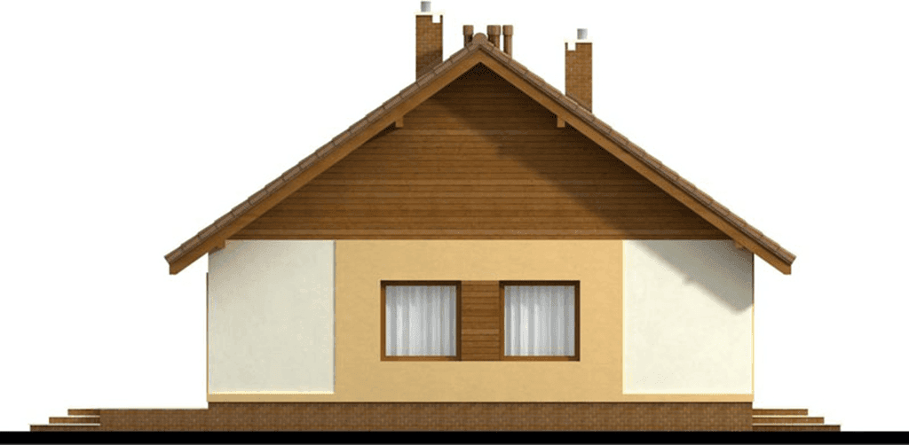 Elewacja lewa domu jednorodzinnego Daktyl 2