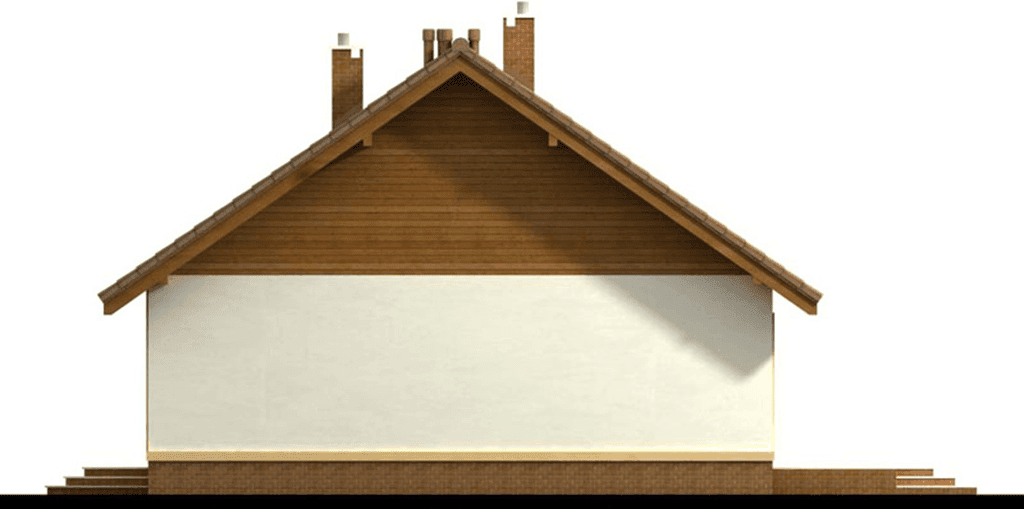 Elewacja prawa domu jednorodzinnego Daktyl 2