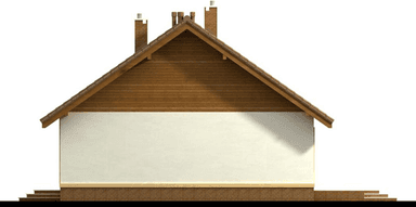 Elewacja prawa domu jednorodzinnego Daktyl 2