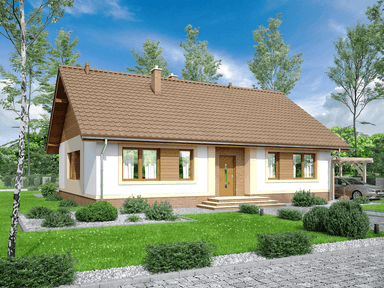 Wizualizacja domu jednorodzinnego Daktyl 2