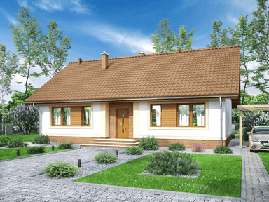 Wizualizacja domu jednorodzinnego Daktyl 2