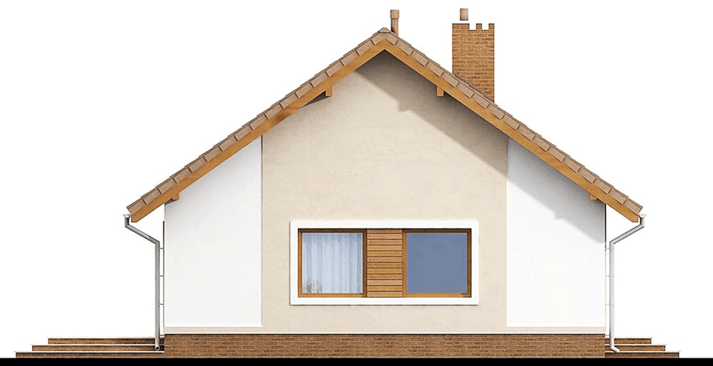 Elewacja lewa domu jednorodzinnego Daktyl