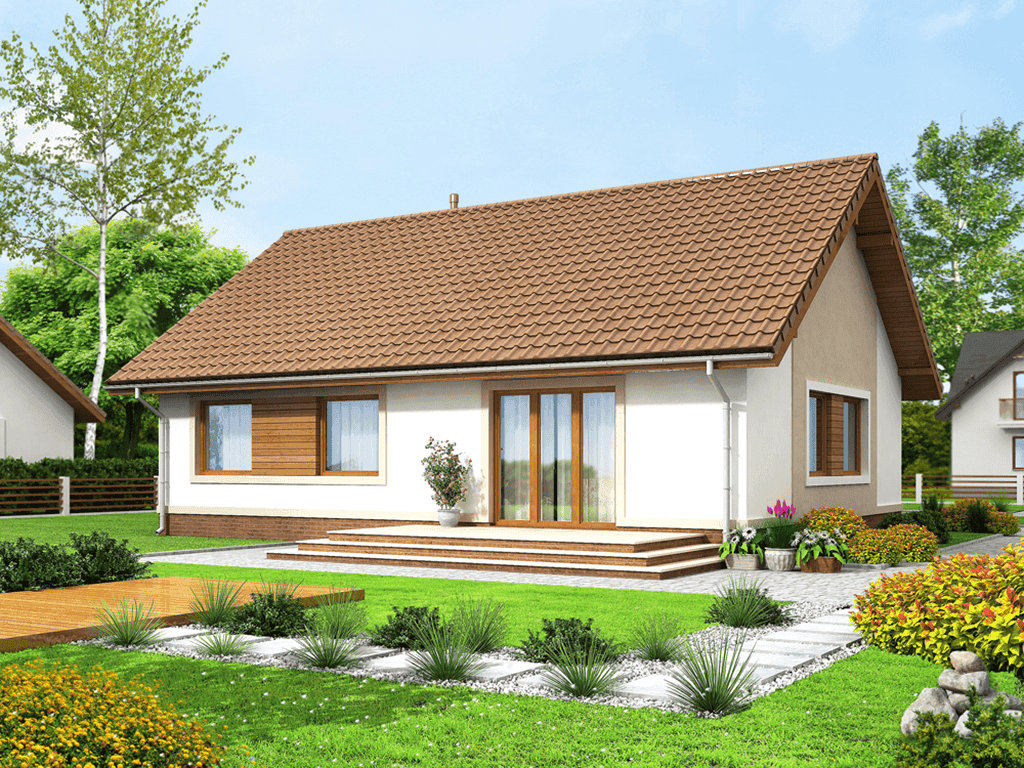 Wizualizacja domu jednorodzinnego Daktyl