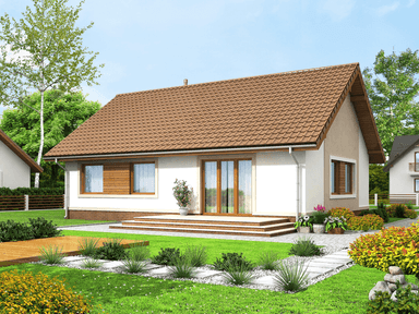 Wizualizacja domu jednorodzinnego Daktyl