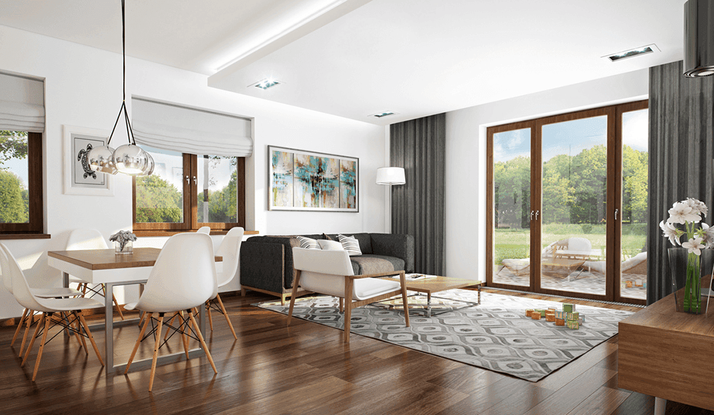 Wizualizacja domu jednorodzinnego Daktyl