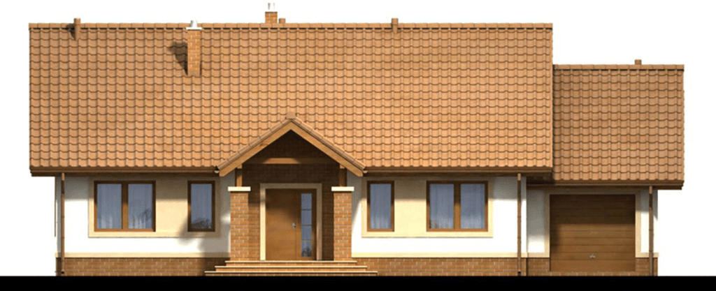 elewacja frontowa domu jednorodzinnego Daktyl 3