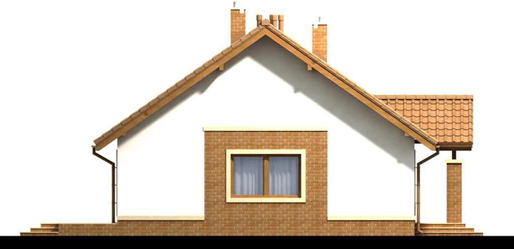 elewacja lewa domu jednorodzinnego Daktyl 3