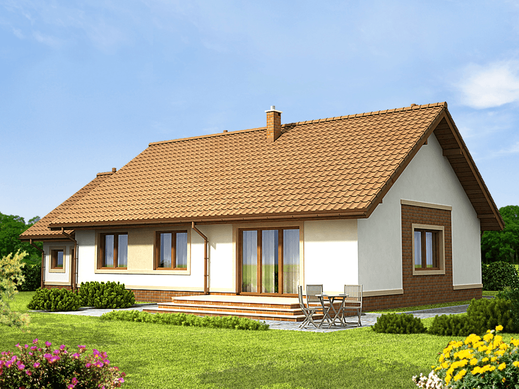 Wizualizacja domu jednorodzinnego Daktyl 3