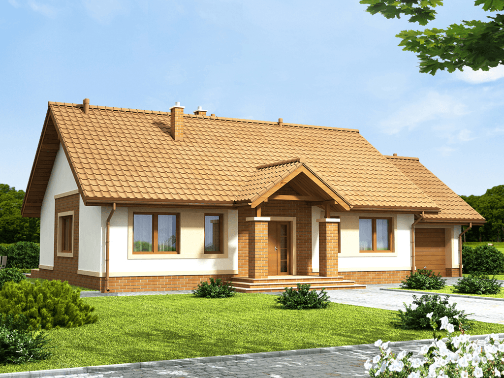 Wizualizacja domu jednorodzinnego Daktyl 3