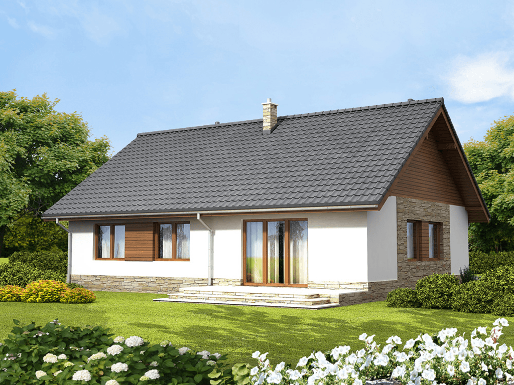 Wizualizacja domu jednorodzinnego Daktyl 4