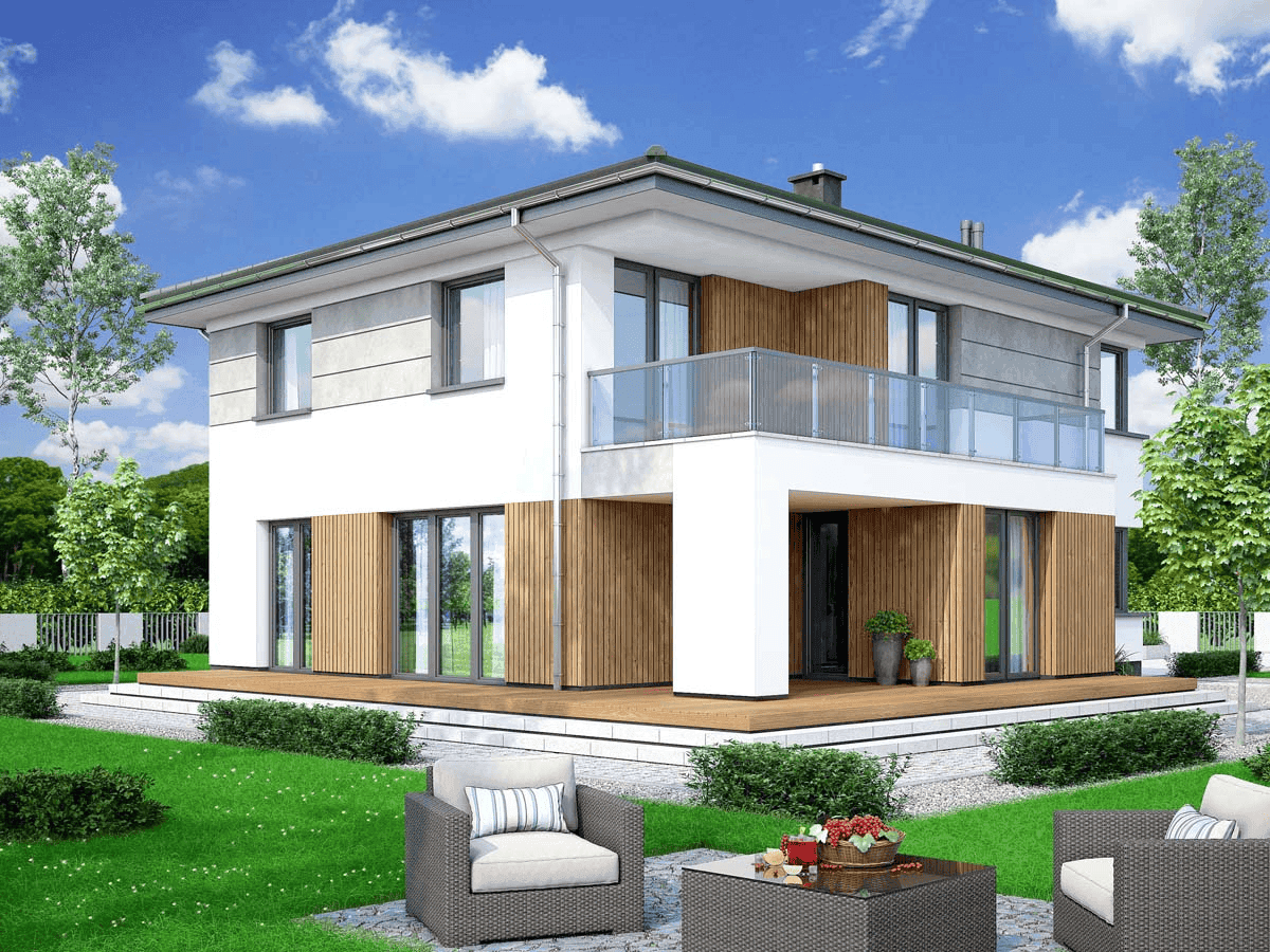 Wizualizacja domu jednorodzinnego Fresco 2