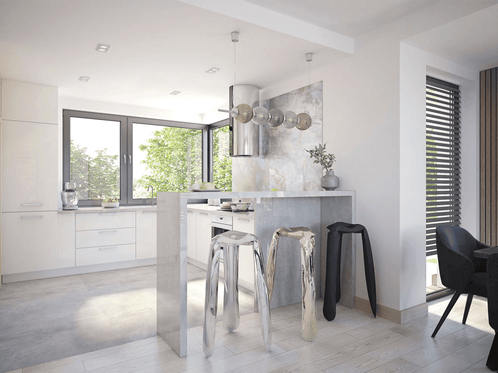 Wizualizacja domu jednorodzinnego Fresco 2