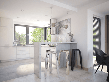 Wizualizacja domu jednorodzinnego Fresco 2