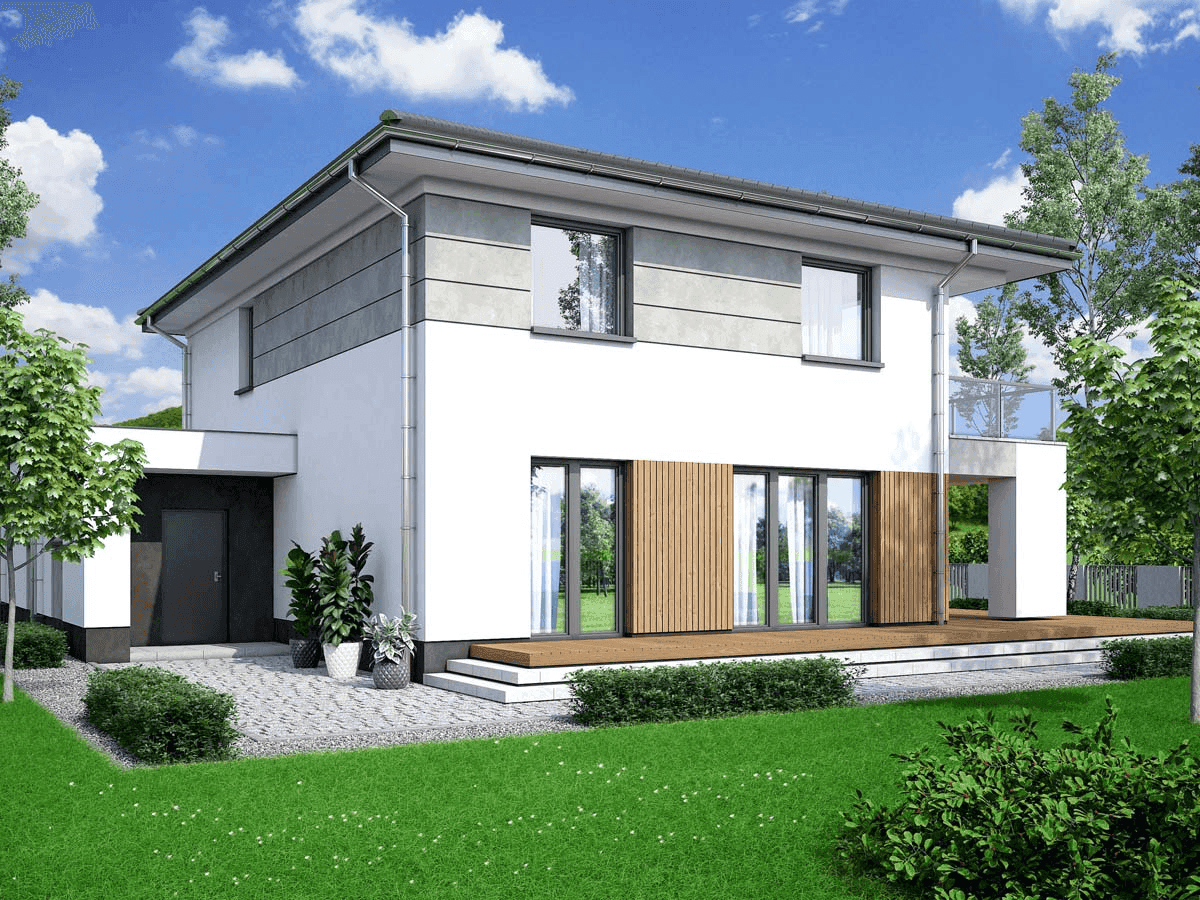 Wizualizacja domu jednorodzinnego Fresco 2