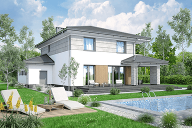 Wizualizacja domu jednorodzinnego Fresco 3