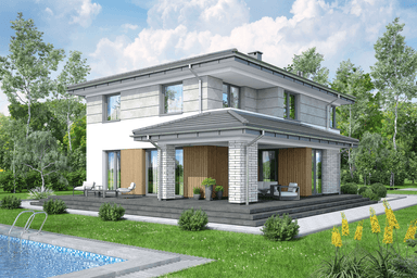 Wizualizacja domu jednorodzinnego Fresco 3