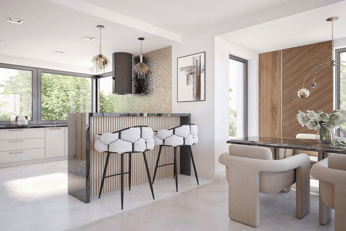 Wizualizacja domu jednorodzinnego Fresco 3