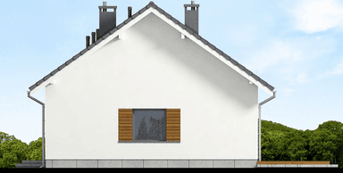 elewacja lewa domu jednorodzinnego Grappa