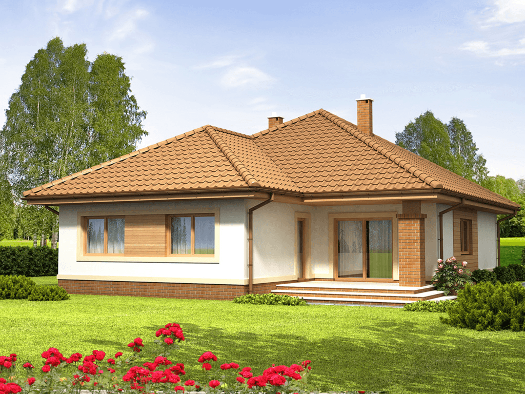 Wizualizacja domu jednorodzinnego Imbir 2