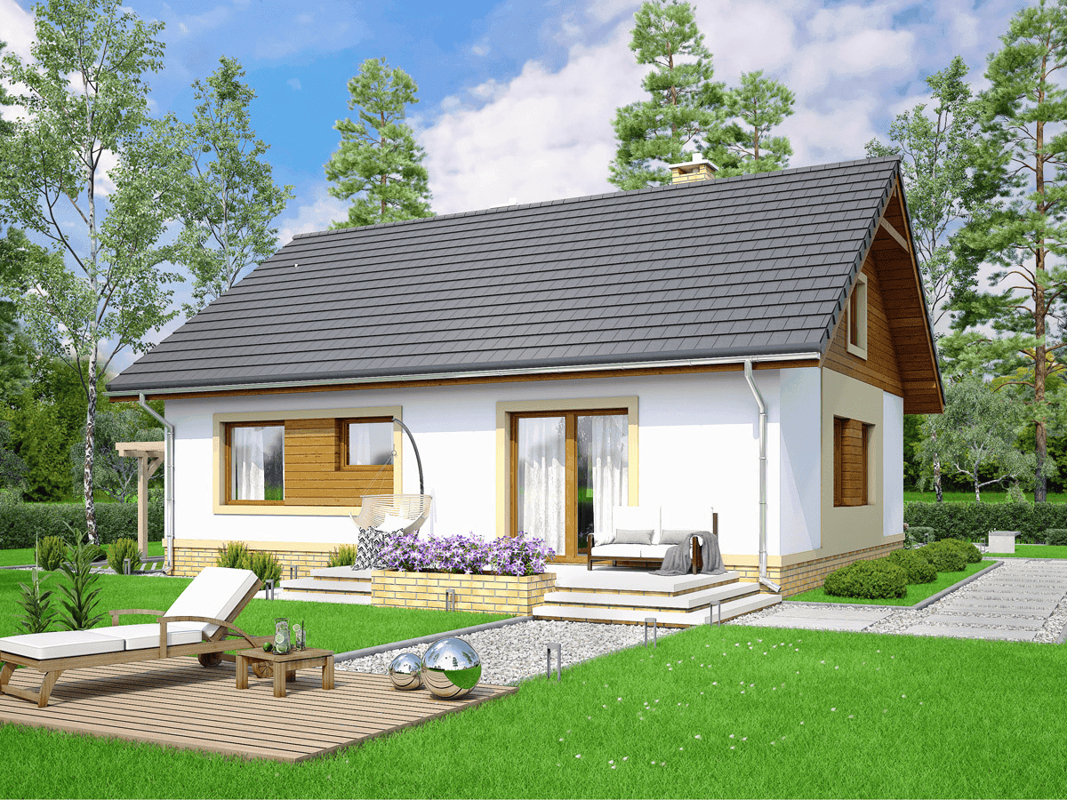 Wizualizacja domu jednorodzinnego Irys