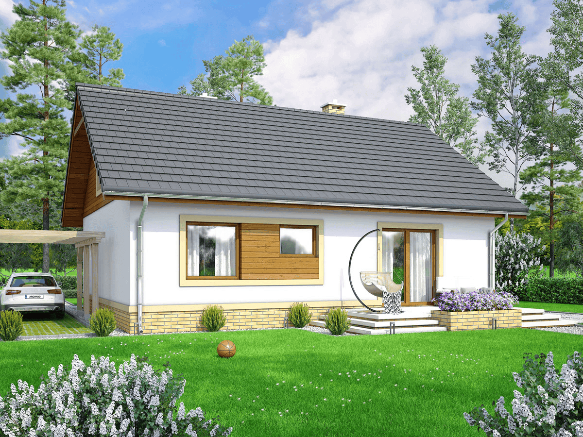 Wizualizacja domu jednorodzinnego Irys