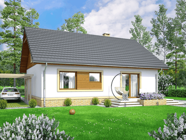 Wizualizacja domu jednorodzinnego Irys