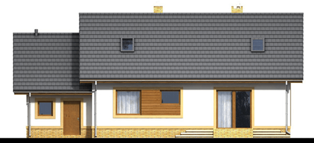 elewacja tylna domu jednorodzinnego Irys G1