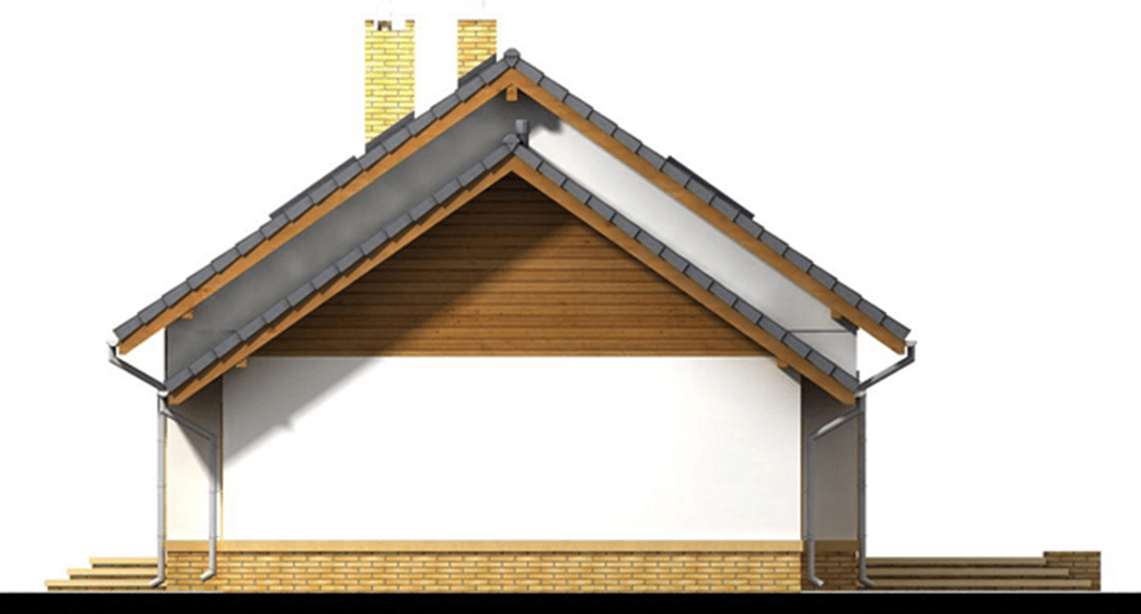 elewacja lewa domu jednorodzinnego Irys G1