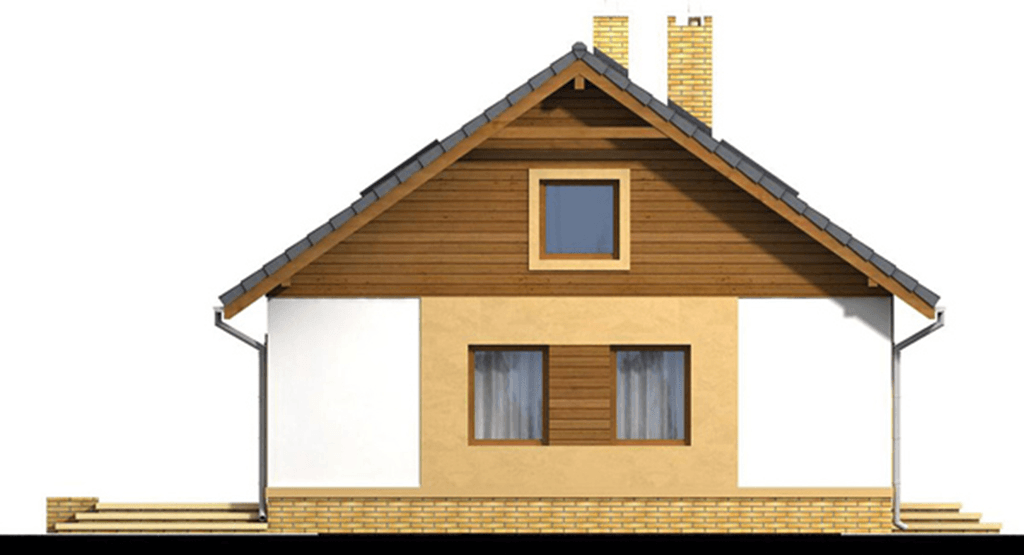 elewacja prawa domu jednorodzinnego Irys G1