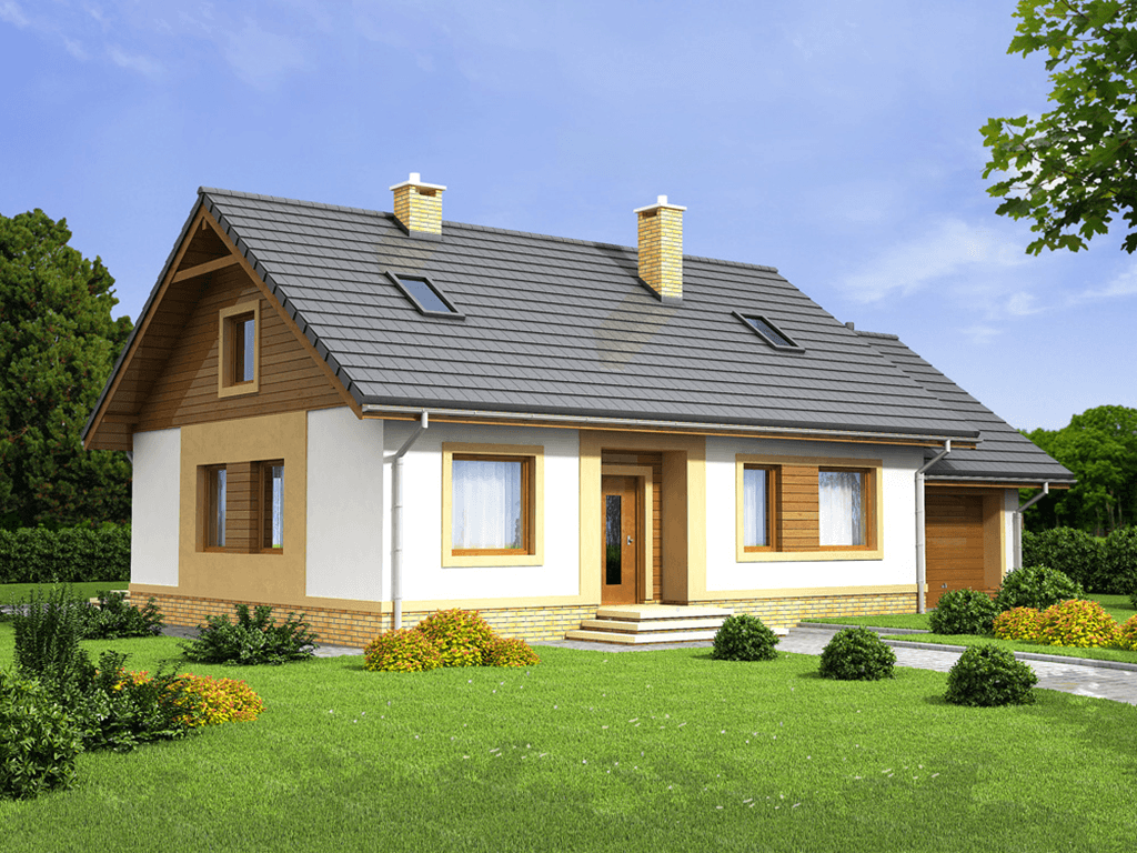 Wizualizacja domu jednorodzinnego Irys G1