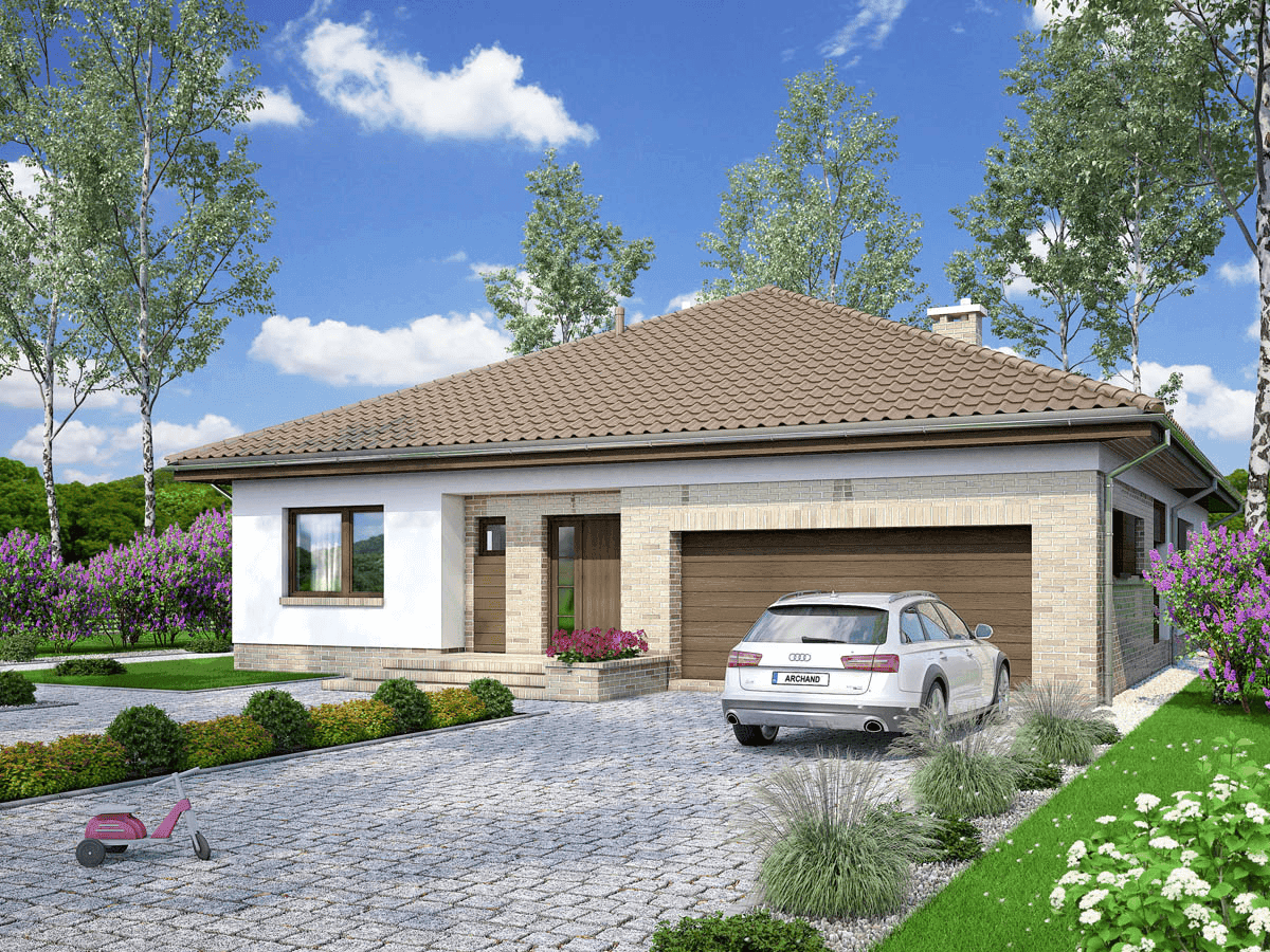 Wizualizacja domu jednorodzinnego Kalwados 2