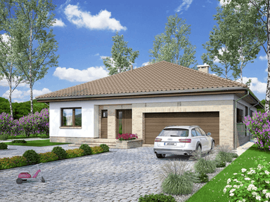 Wizualizacja domu jednorodzinnego Kalwados 2