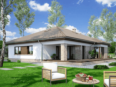 Wizualizacja domu jednorodzinnego Kalwados 2