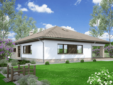 Wizualizacja domu jednorodzinnego Kalwados 2