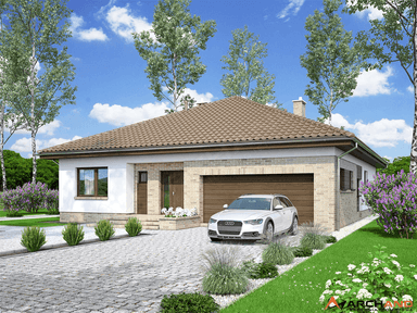 Wizualizacja domu jednorodzinnego Kalwados